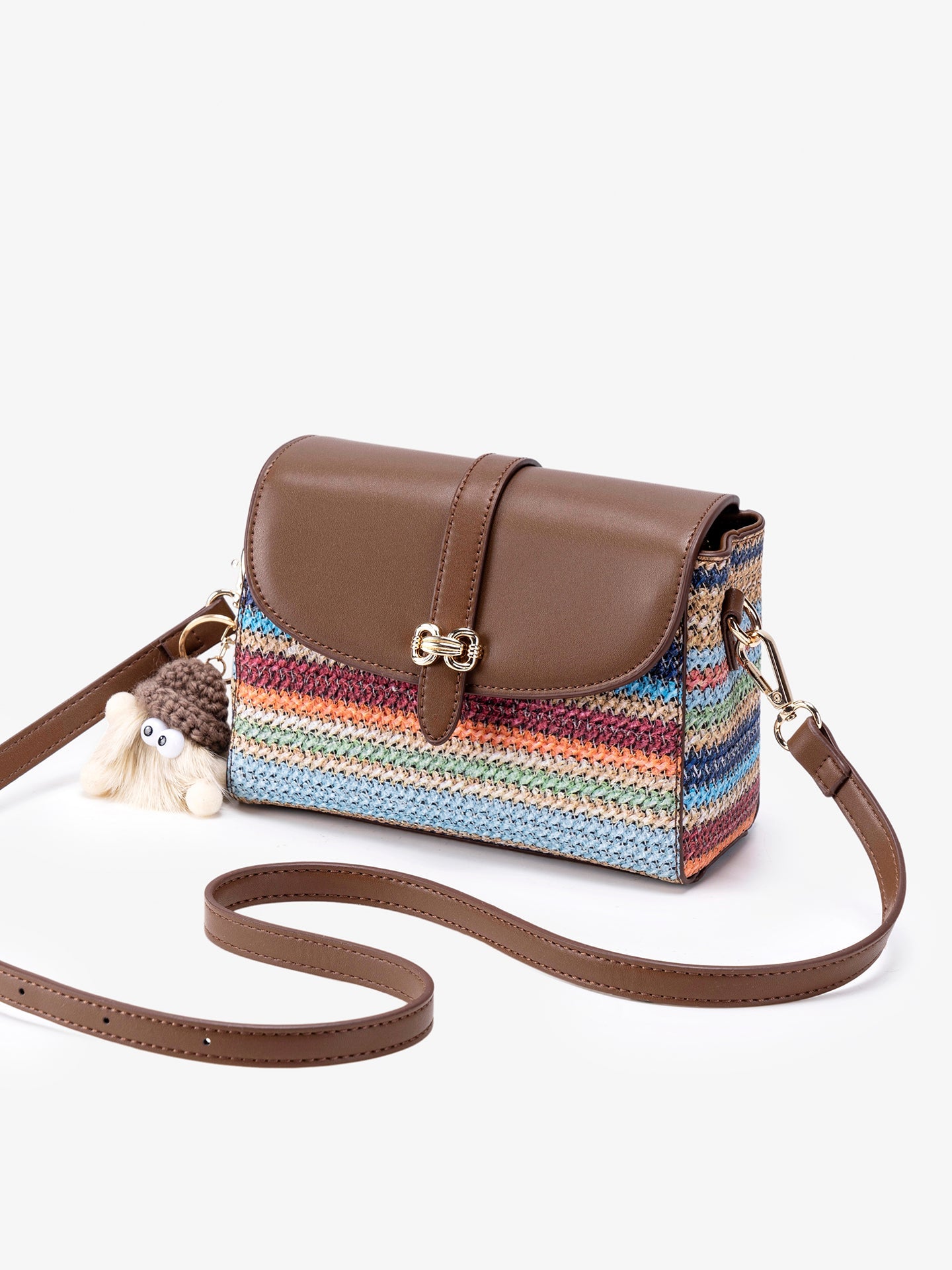 Bolsa Rainbow Trançada com Charme - imagem 7