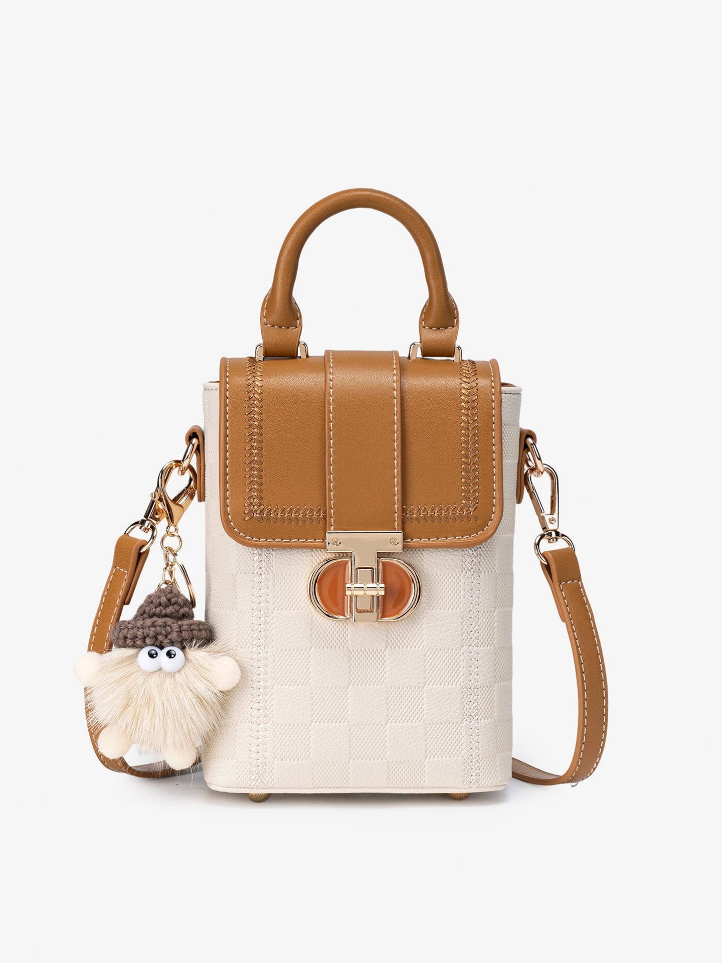 Bolsa Mini Charm em Couro Vegano - vista principal
