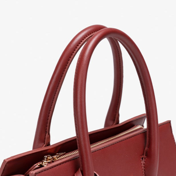 Bolsa Satchel Jacquard com Charm - imagem 12