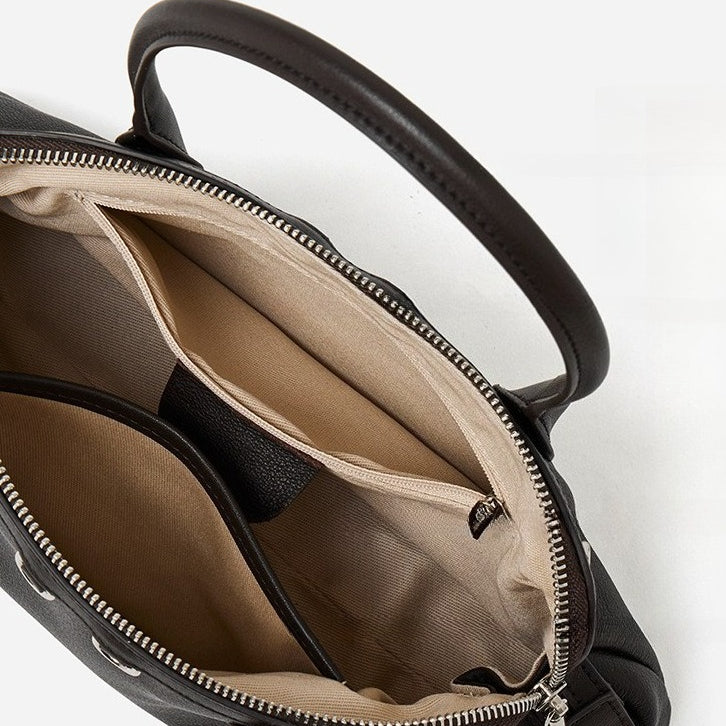 Bolsa Boston Definida em Couro - imagem 26