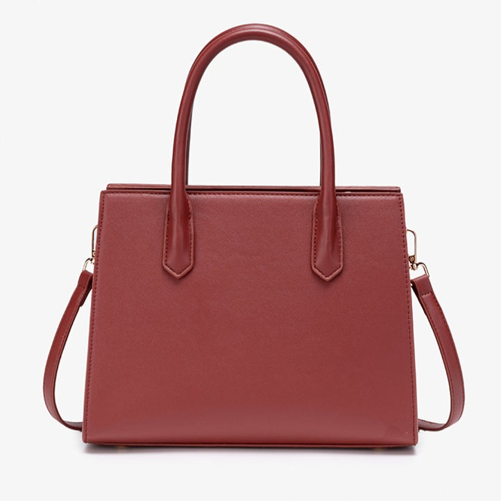Bolsa Satchel Jacquard com Charm - imagem 10