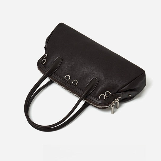 Bolsa Boston Definida em Couro - imagem 16
