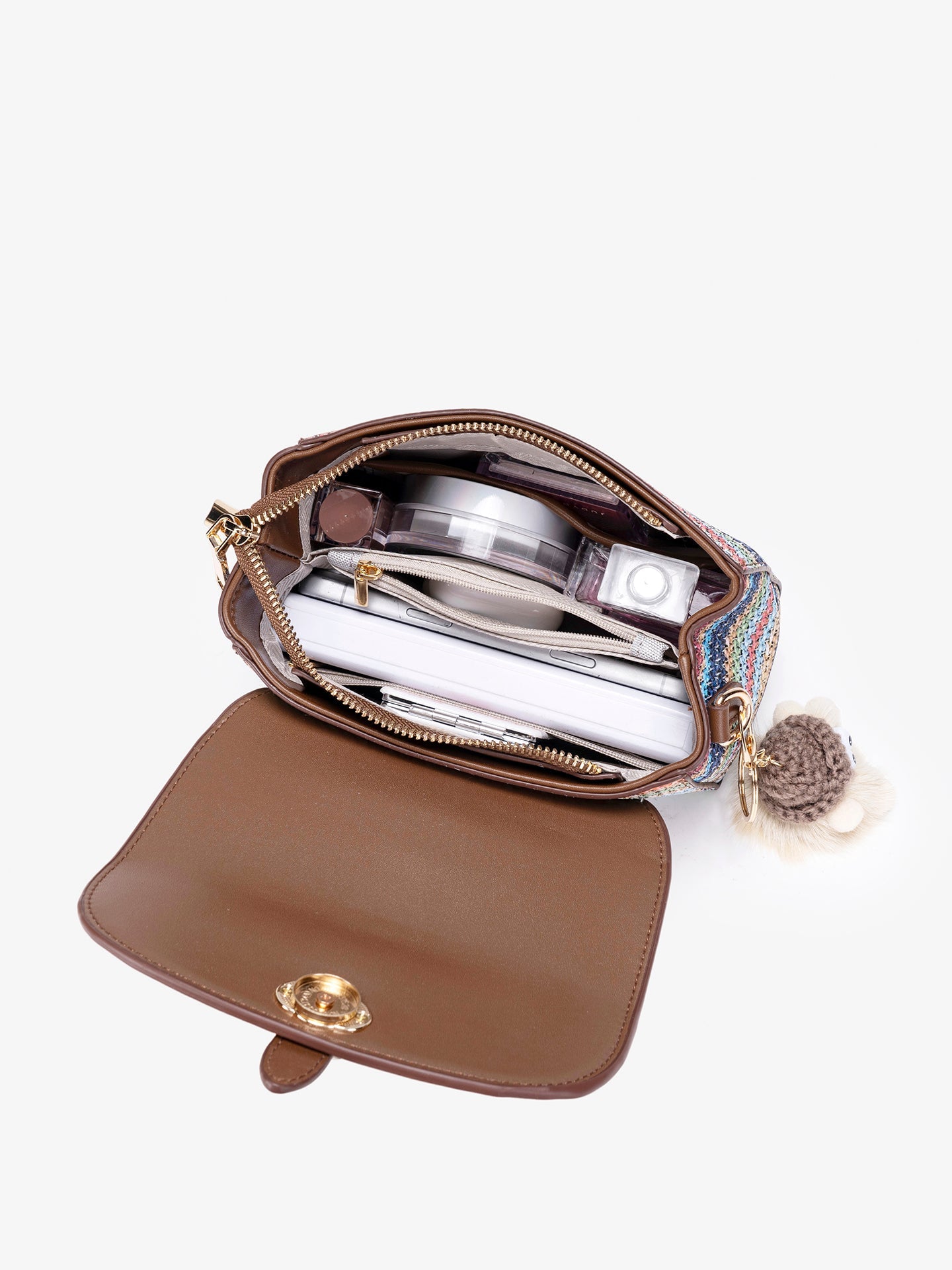 Bolsa Rainbow Trançada com Charme - imagem 10