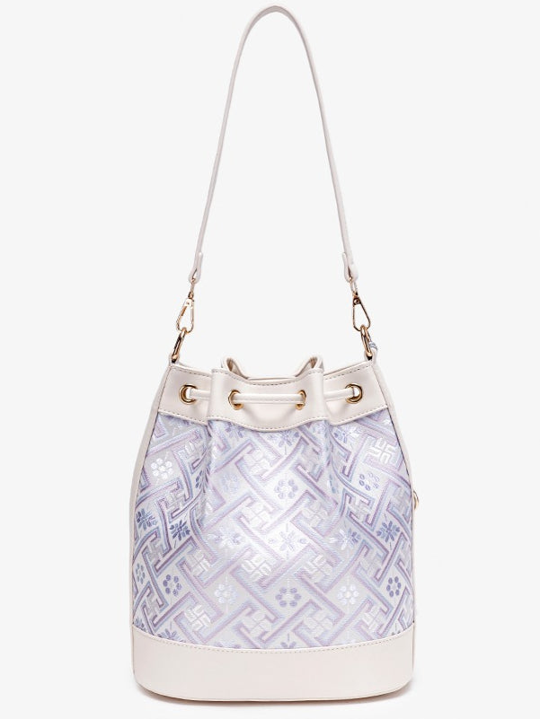 Bolsa Bucket Brocado Oriental com Tassel - imagem 11