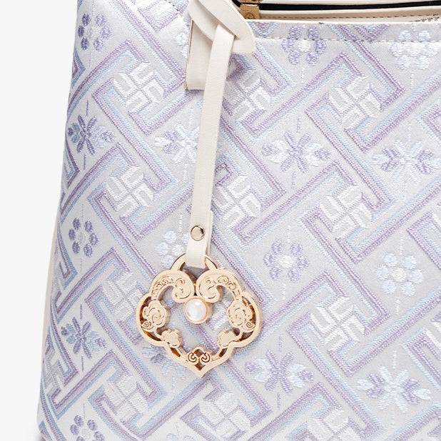 Bolsa Mini Tote Brocado Clássica - imagem 12