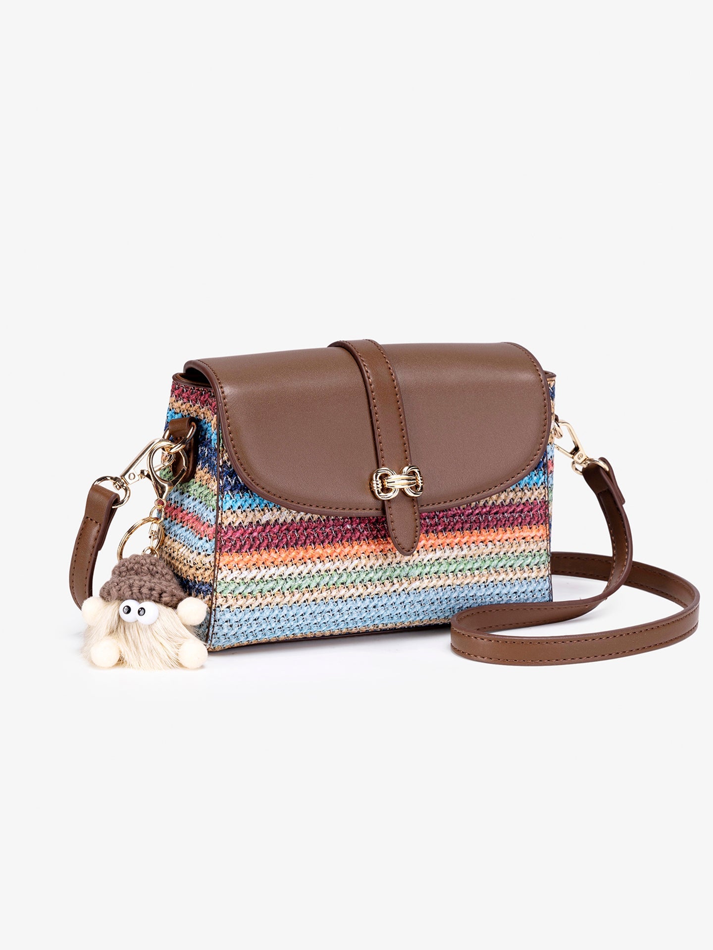Bolsa Rainbow Trançada com Charme - imagem 8