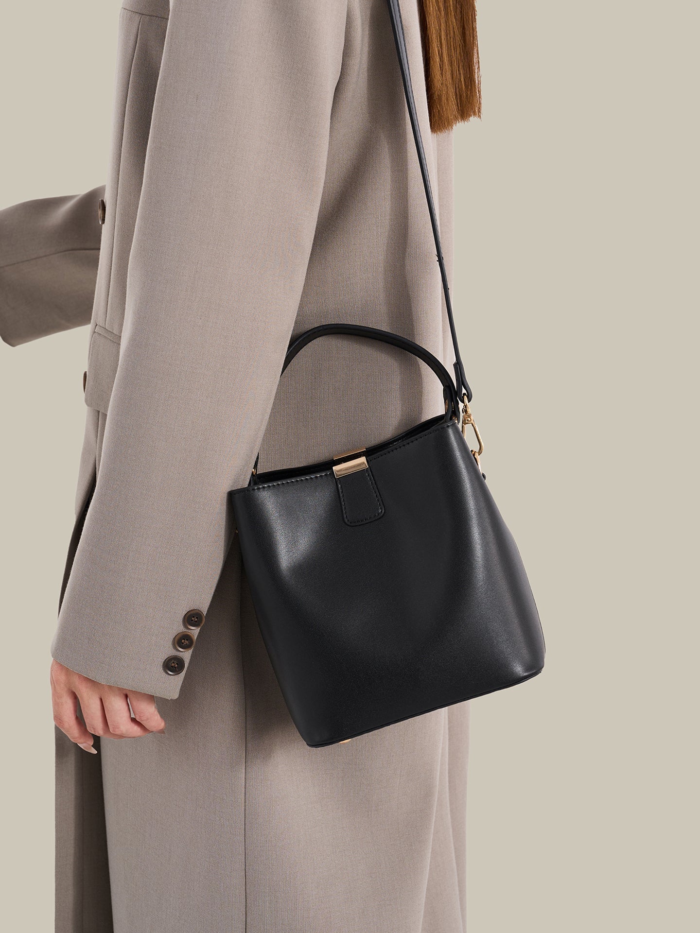 Bolsa Bucket Vintage - vista interna