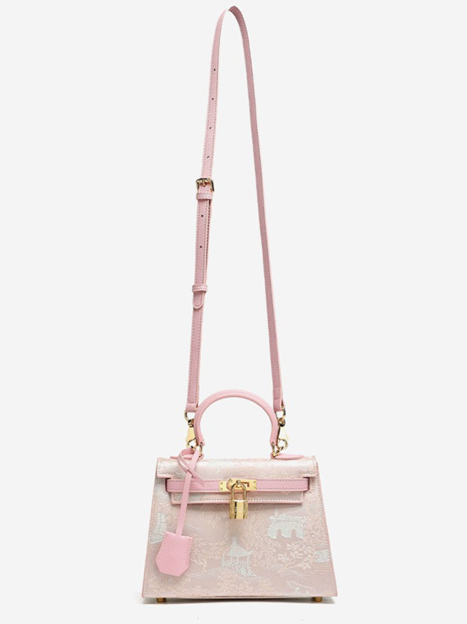 Bolsa Kelly Oriental em Couro com Charm - imagem 34