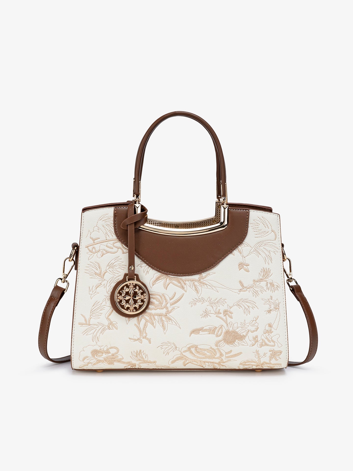 Bolsa Floral Retrô em Couro Vegano vista principal