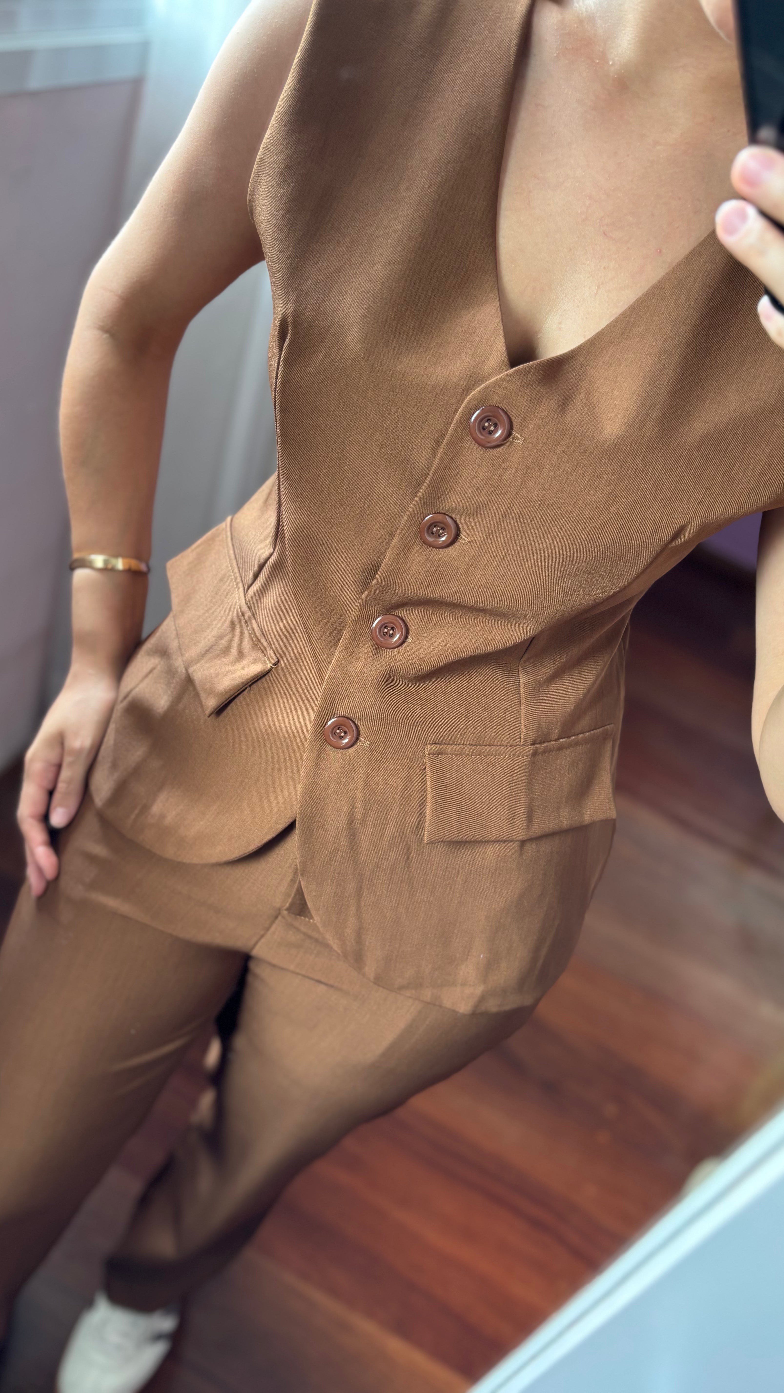 Conjunto Duda vista lateral - Conjunto Feminino Vevyni