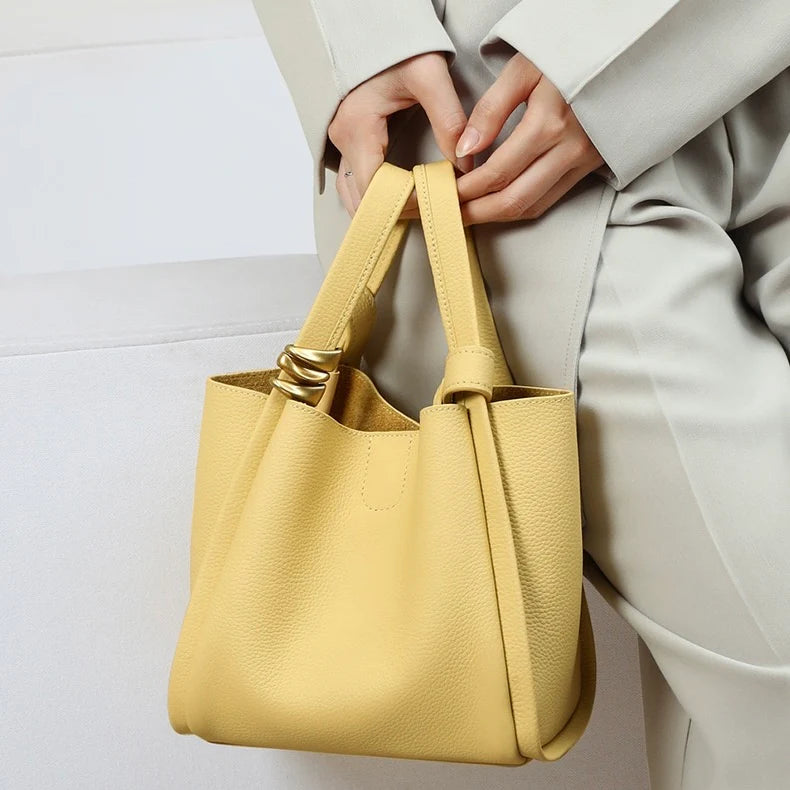 Bolsa Mini Belle Estilo Cesto - Branco