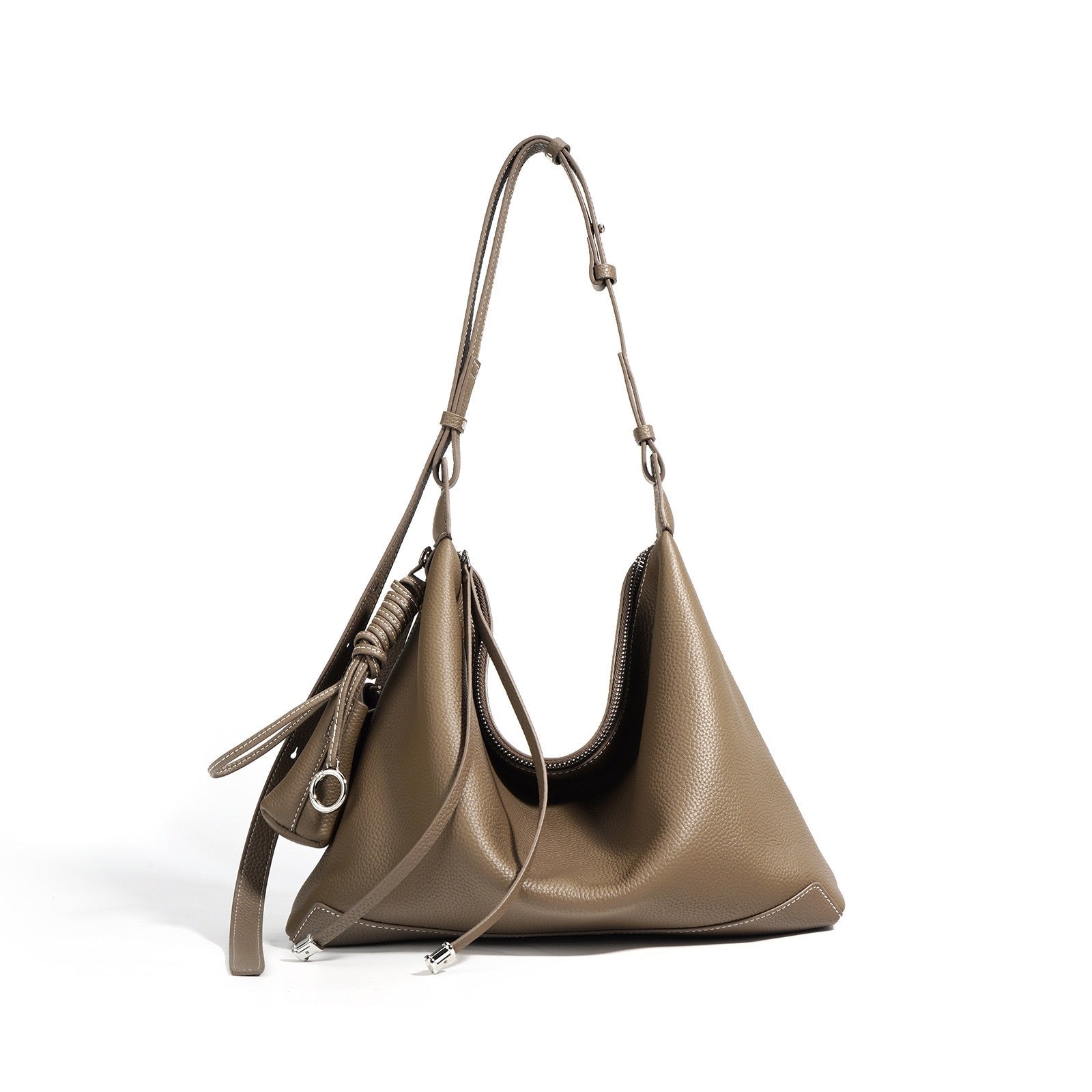 Bolsa Amora Tote em couro minimalista feminina imagem 8