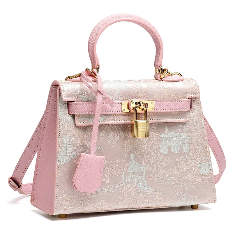 Bolsa Kelly Oriental em Couro com Charm - vista principal