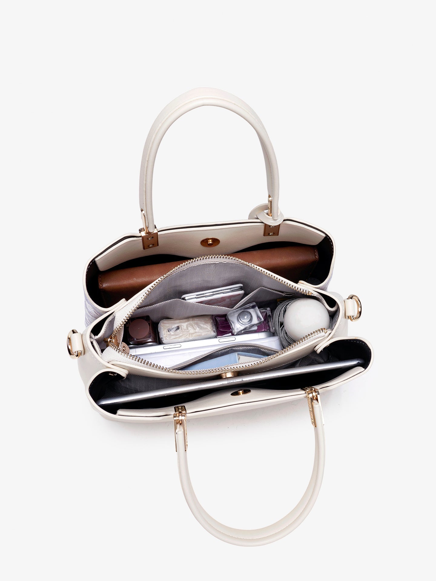 Bolsa Mini Tote Brocado Clássica - imagem 9