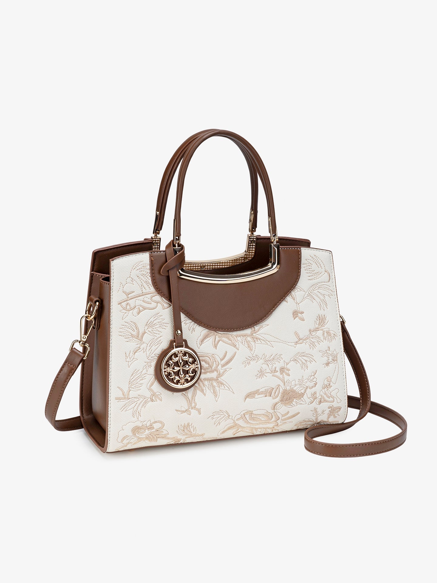 Bolsa Floral Retrô em Couro Vegano imagem 7
