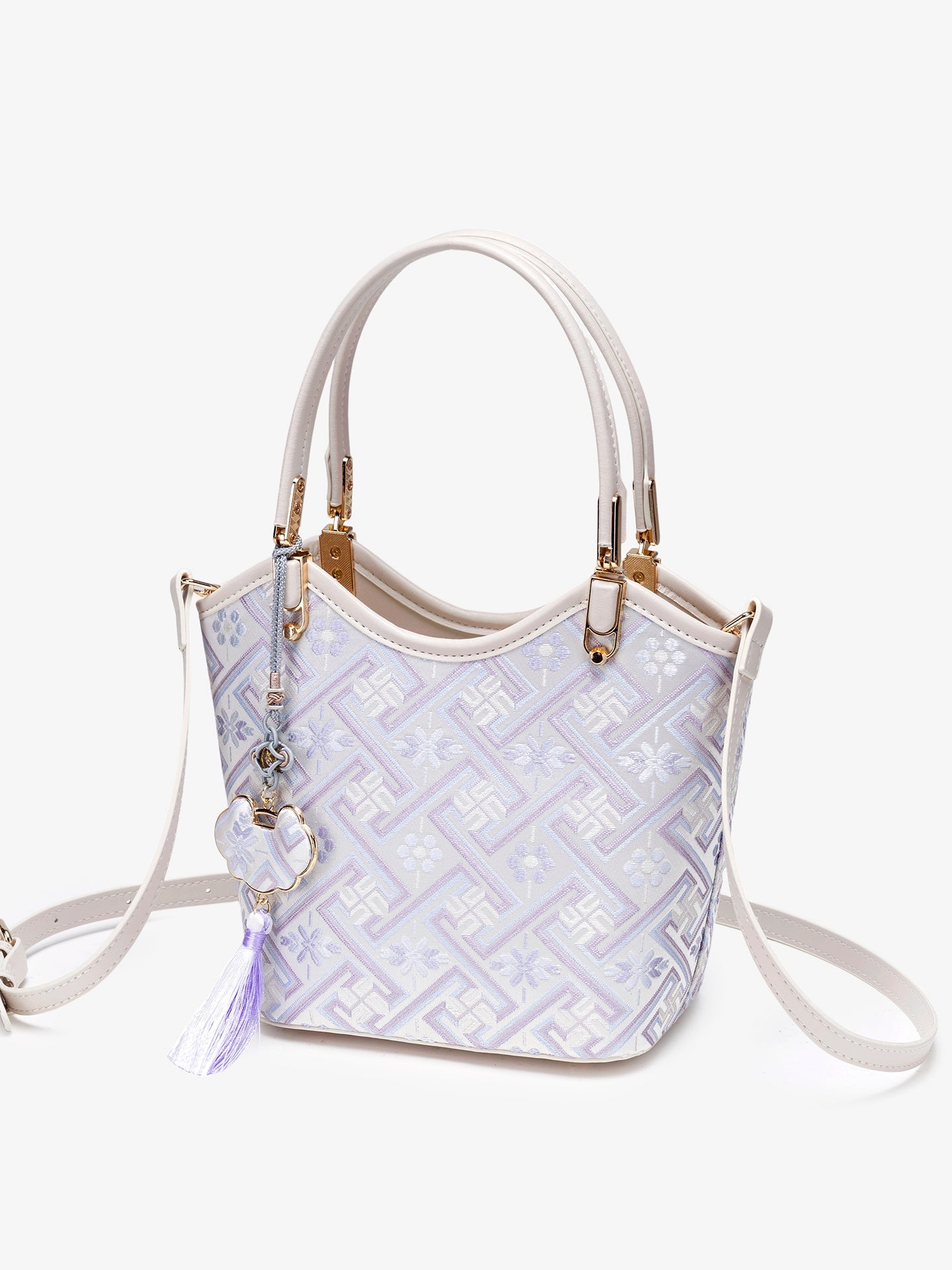 Bolsa Bucket Brocado Opulência - imagem 6