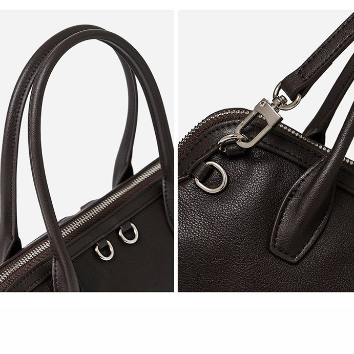 Bolsa Boston Definida em Couro - imagem 27
