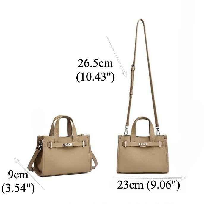 Bolsa Kelly Minimalista em Couro Texturizado - imagem 73
