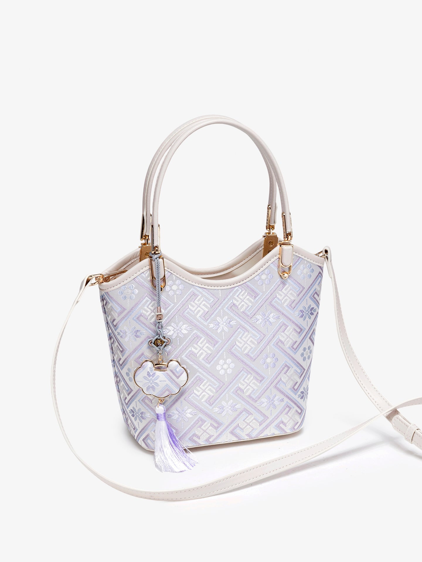 Bolsa Bucket Brocado Opulência - imagem 7