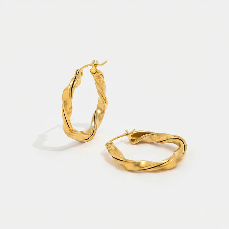 Argola Marquise - Dourado