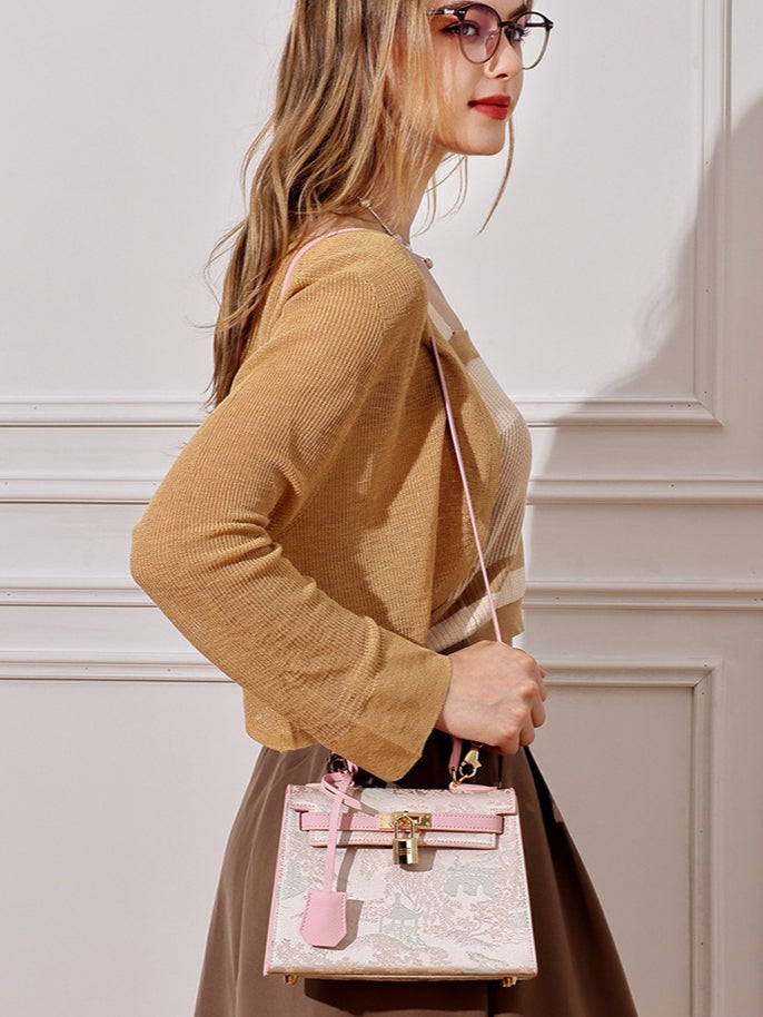 Bolsa Kelly Oriental em Couro com Charm - imagem 14