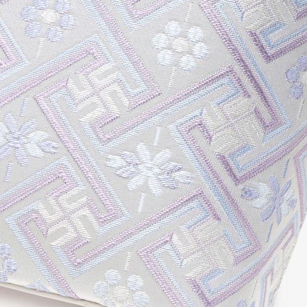 Bolsa Tote Brocado Lavanda com Tassel - imagem 16