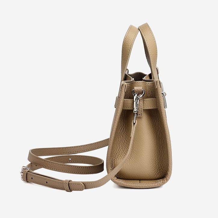 Bolsa Kelly Minimalista em Couro Texturizado - imagem 62