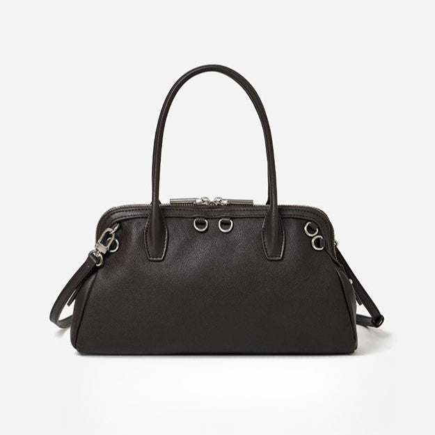 Bolsa Boston Definida em Couro - imagem 14