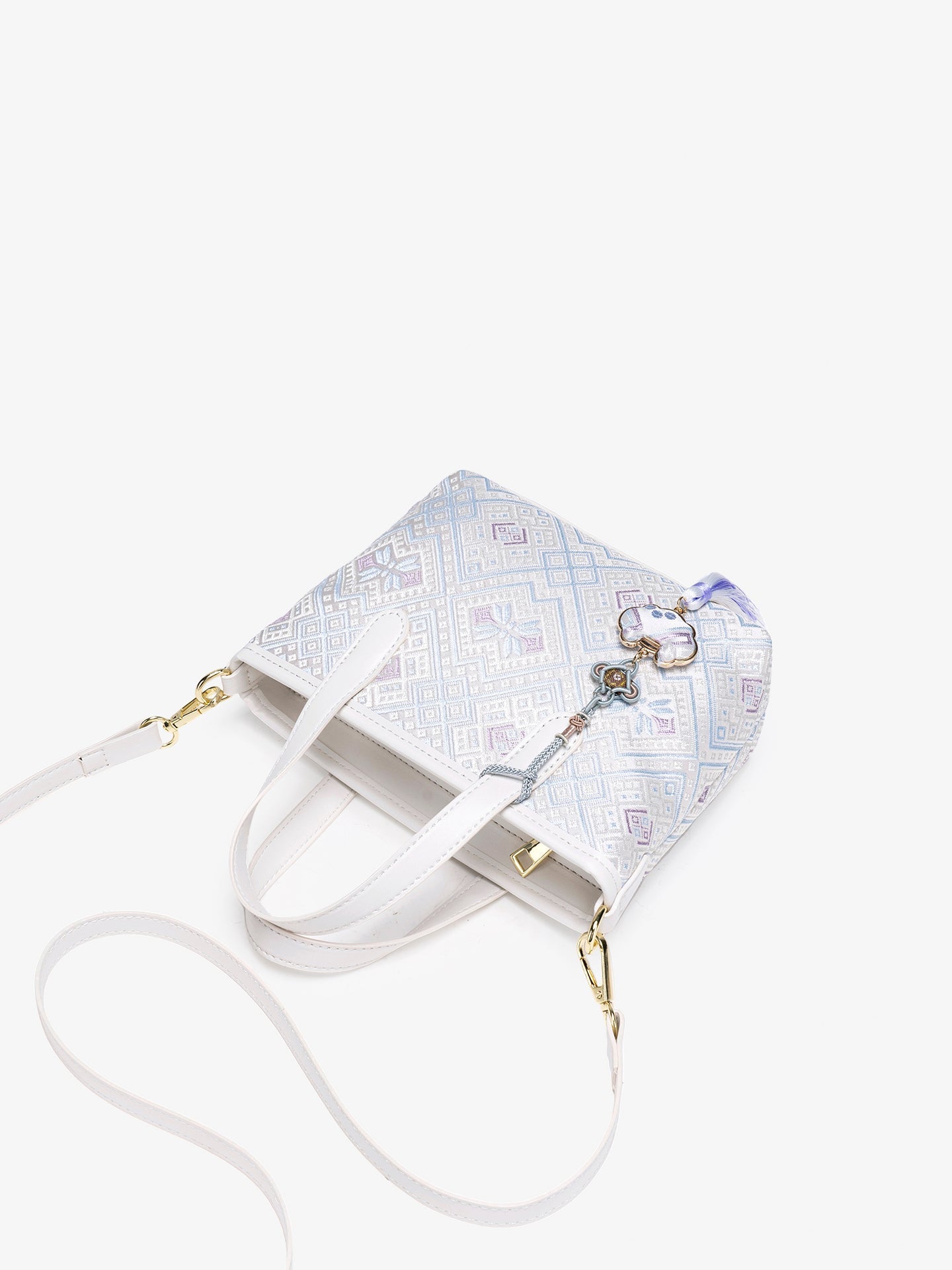 Bolsa Mini Tote Brocado Serena - imagem 8