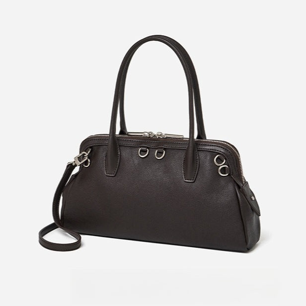 Bolsa Boston Definida em Couro - imagem 15