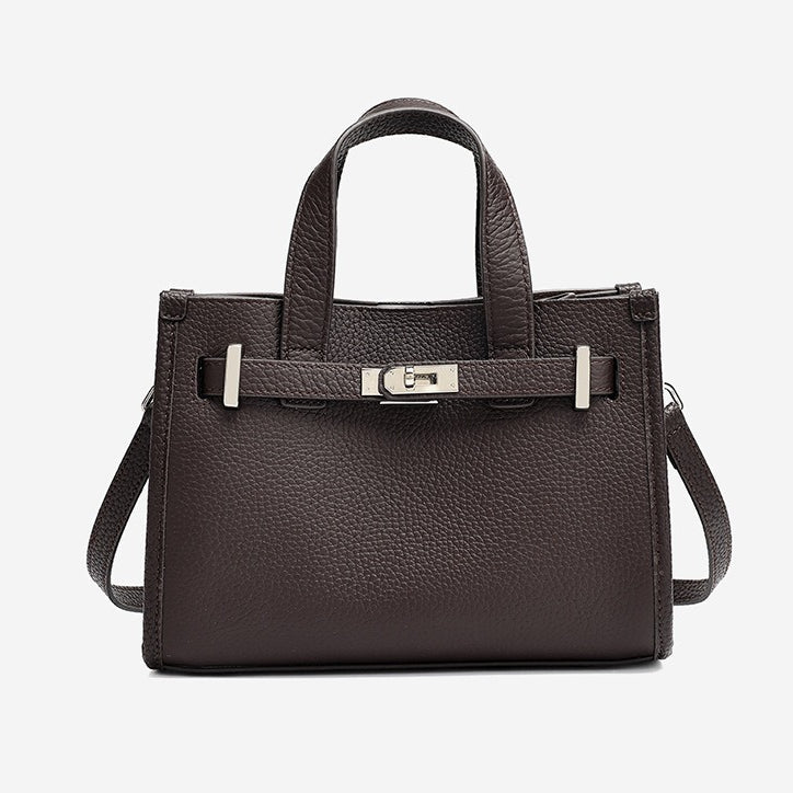 Bolsa Kelly Minimalista em Couro Texturizado - imagem 46