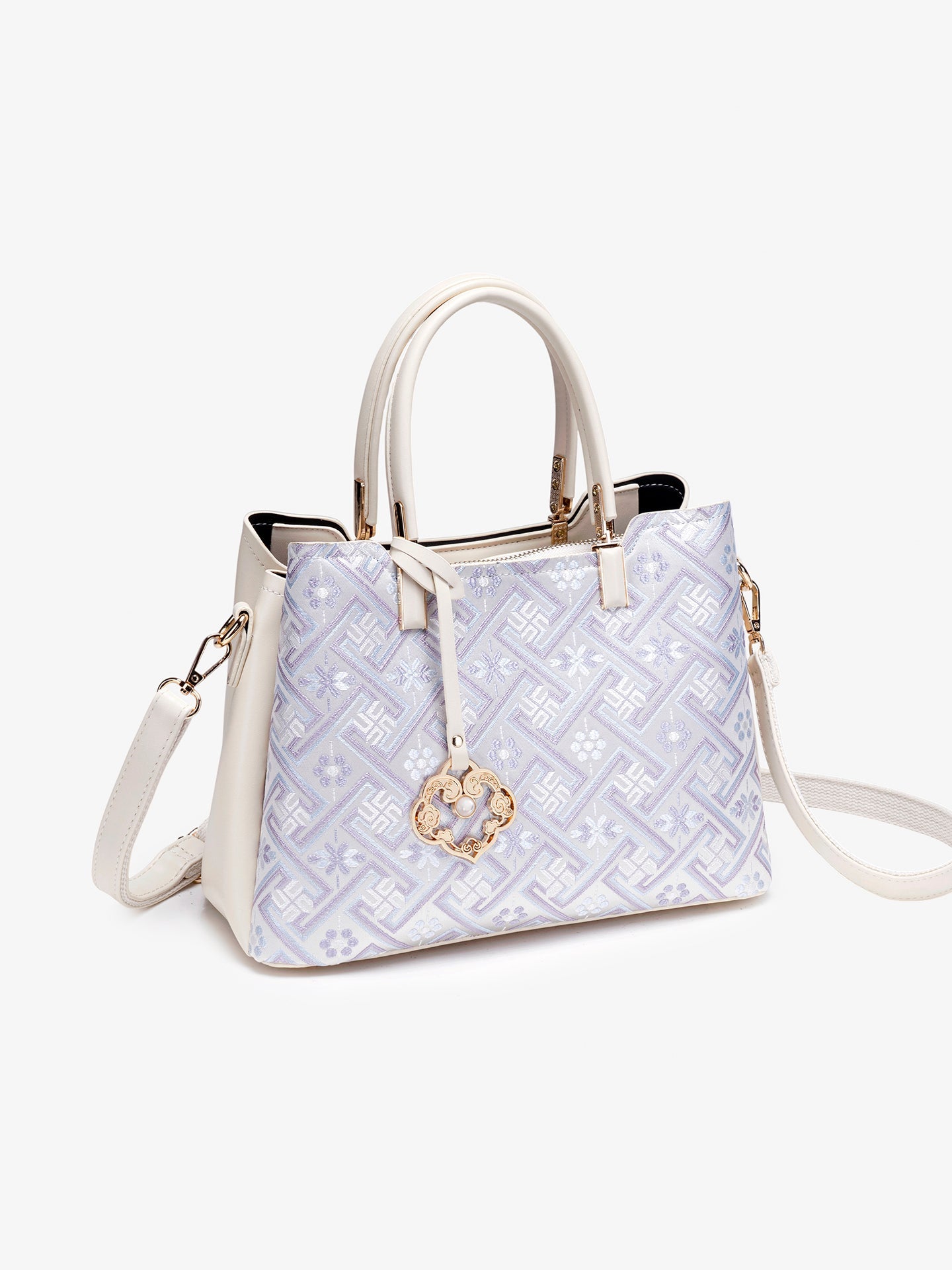 Bolsa Mini Tote Brocado Clássica - imagem 7