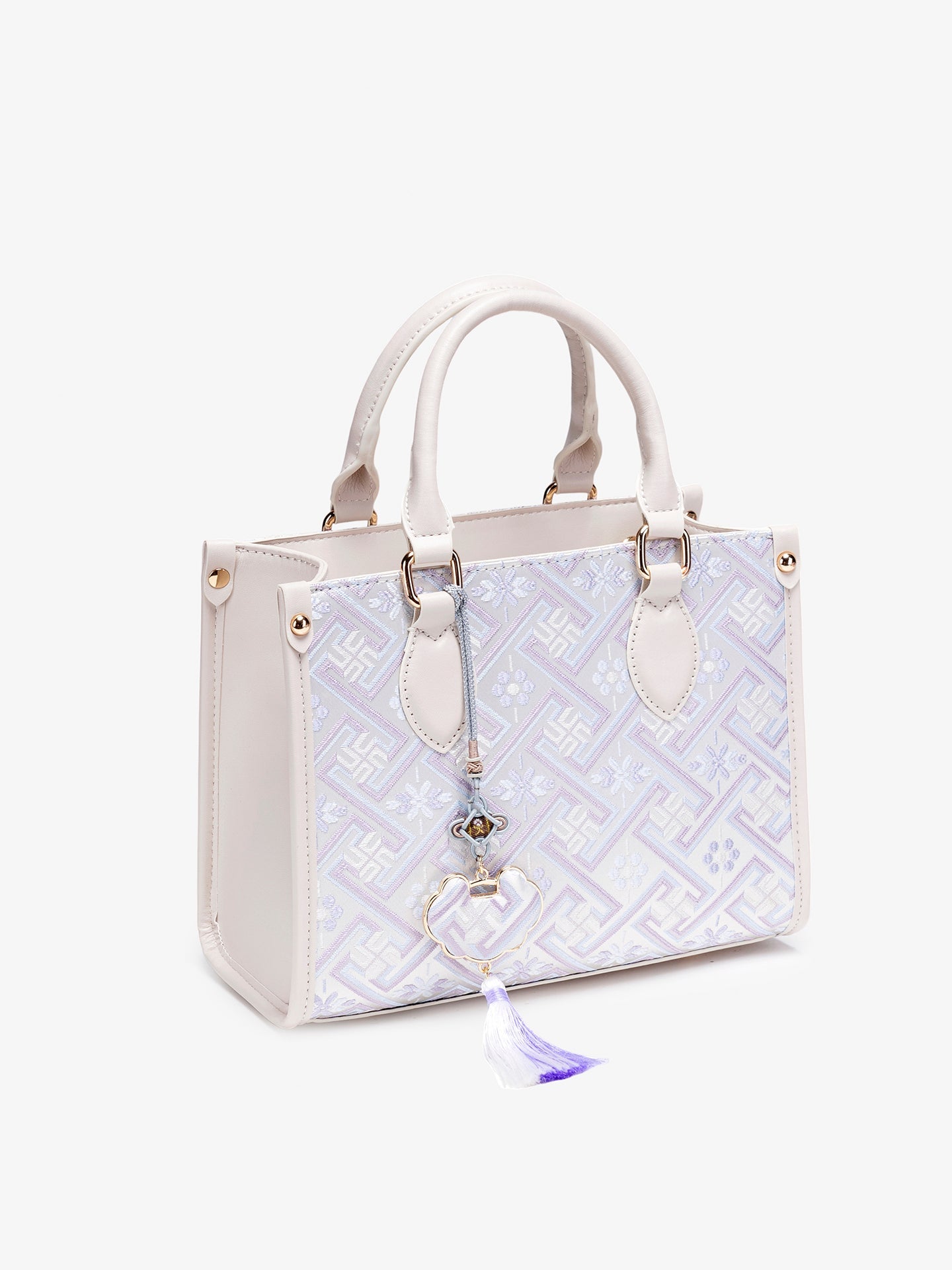Bolsa Mini Tote Lavanda com Tassel - imagem 8