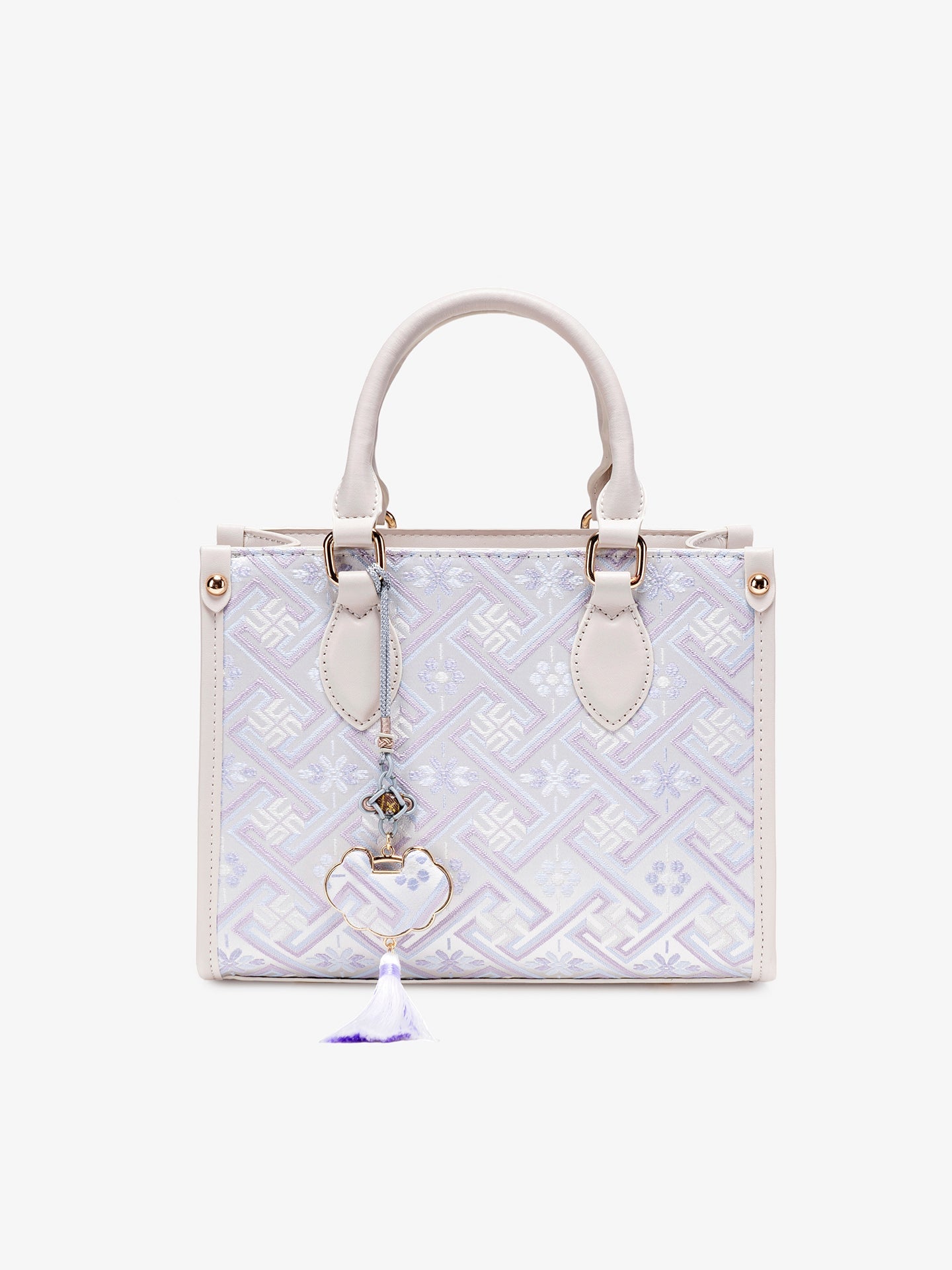 Bolsa Mini Tote Lavanda com Tassel - vista principal