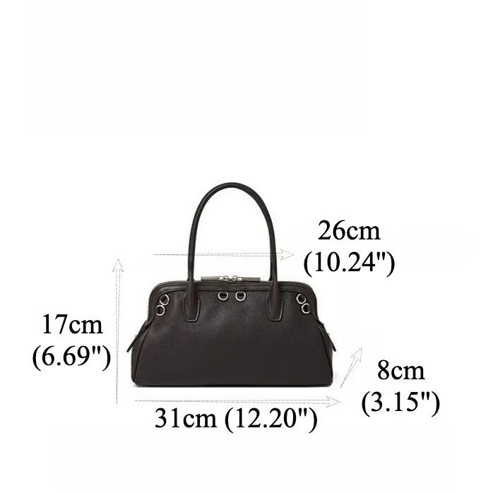 Bolsa Boston Definida em Couro - imagem 30