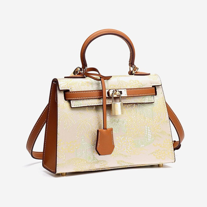 Bolsa Kelly Oriental em Couro com Charm - imagem 17