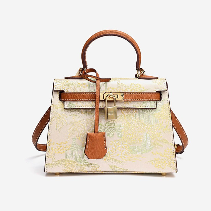 Bolsa Kelly Oriental em Couro com Charm - imagem 16
