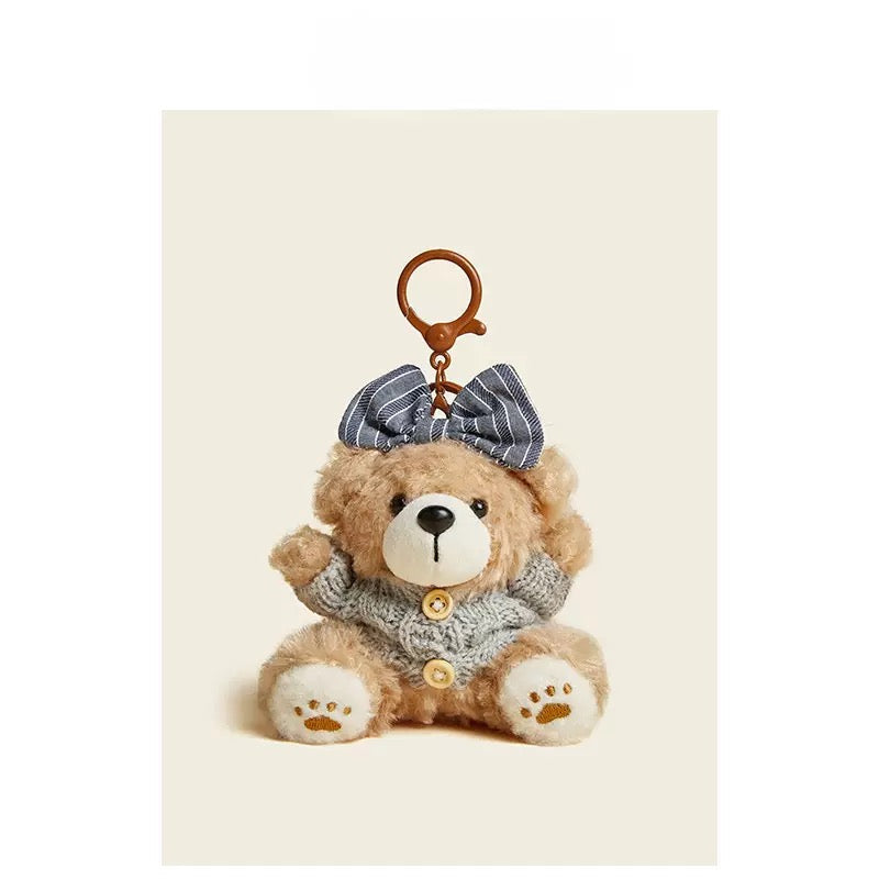 Chaveiro Ursinho Doce decorativo para bolsa na cor Azul imagem 1