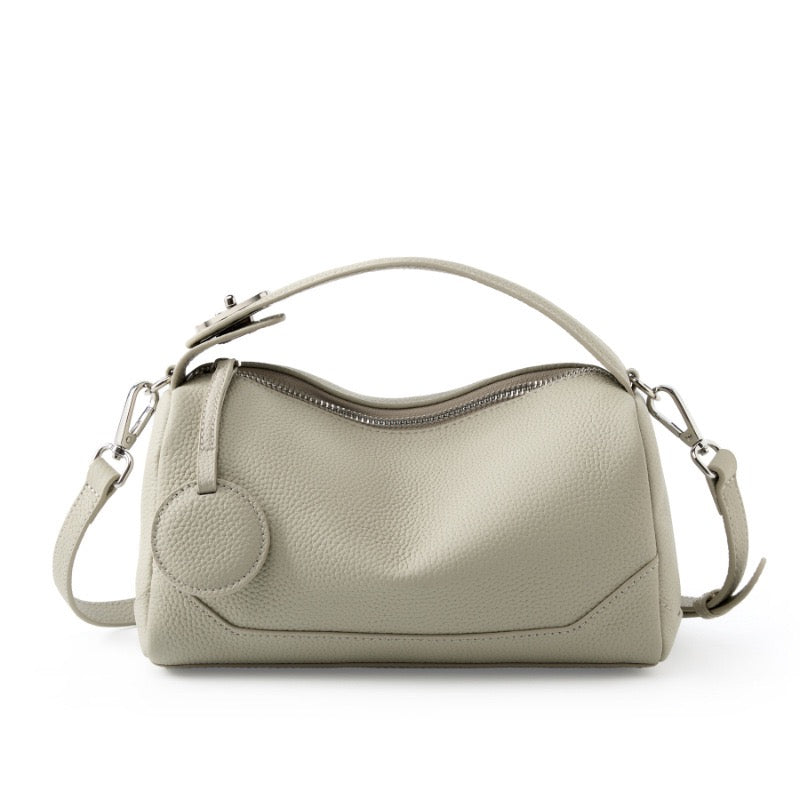 Bolsa Helena Boston Estruturada na cor Off White, foto do produto 1