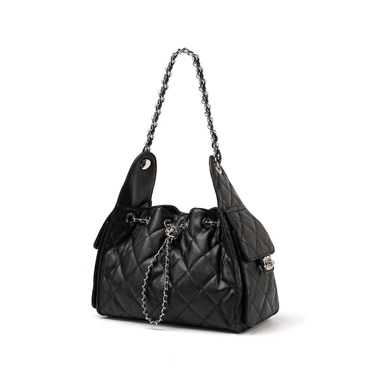 Bolsa feminina Siena de ombro com acabamento texturizado