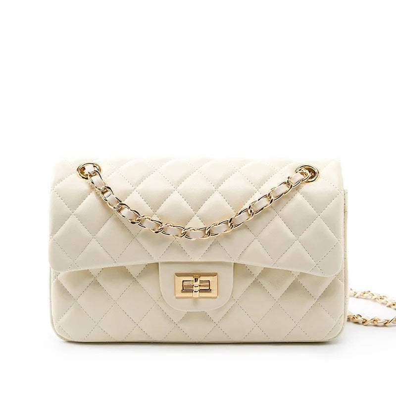 Bolsa Matelassê Amélie Transversal - Branco