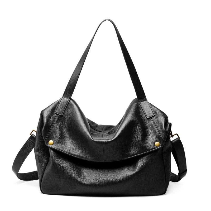 Bolsa Tote Serena em Couro Macio - Marrom
