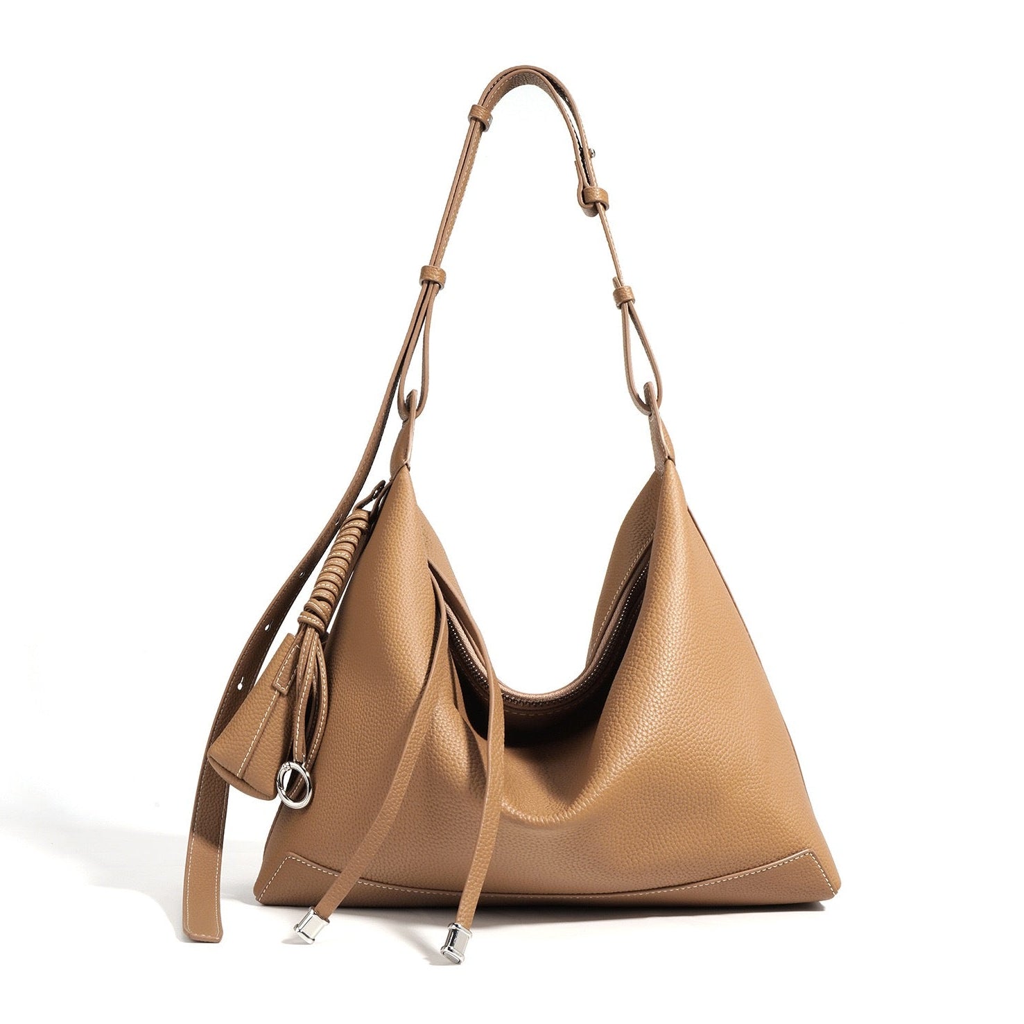 Bolsa Amora Tote em couro minimalista feminina imagem 2