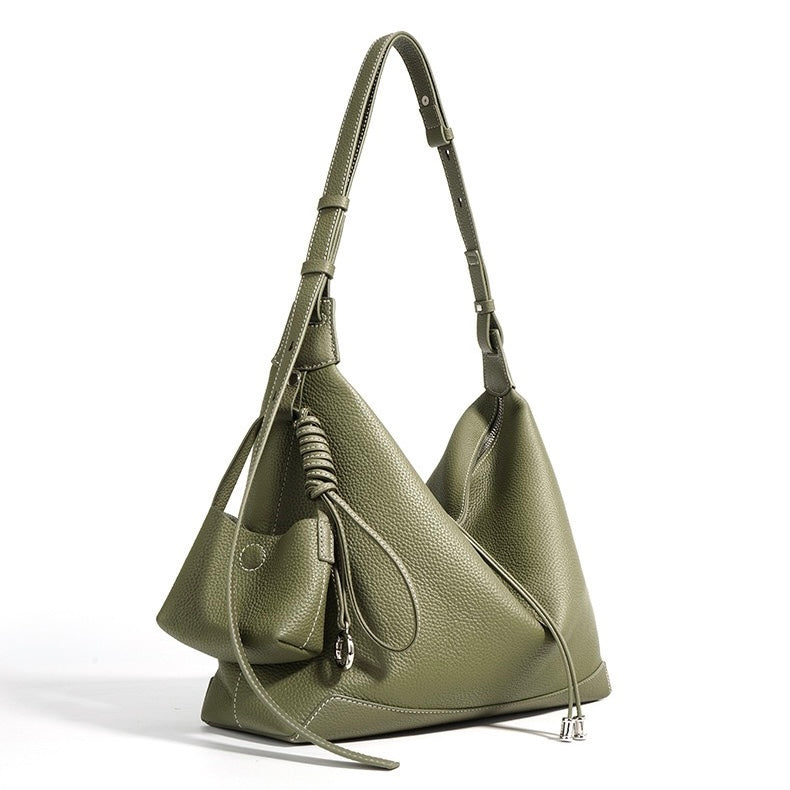 Bolsa Amora Tote em couro minimalista feminina imagem 7