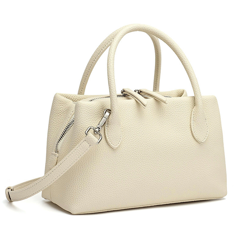 Bolsa Mini Tote Vintage em Couro Texturizado - vista interna