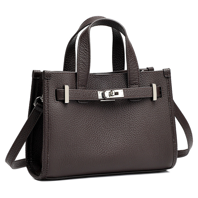 Bolsa Kelly Minimalista em Couro Texturizado - imagem 7