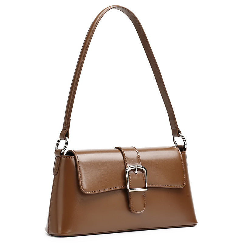Bolsa Baguette Retrô em Couro - vista principal