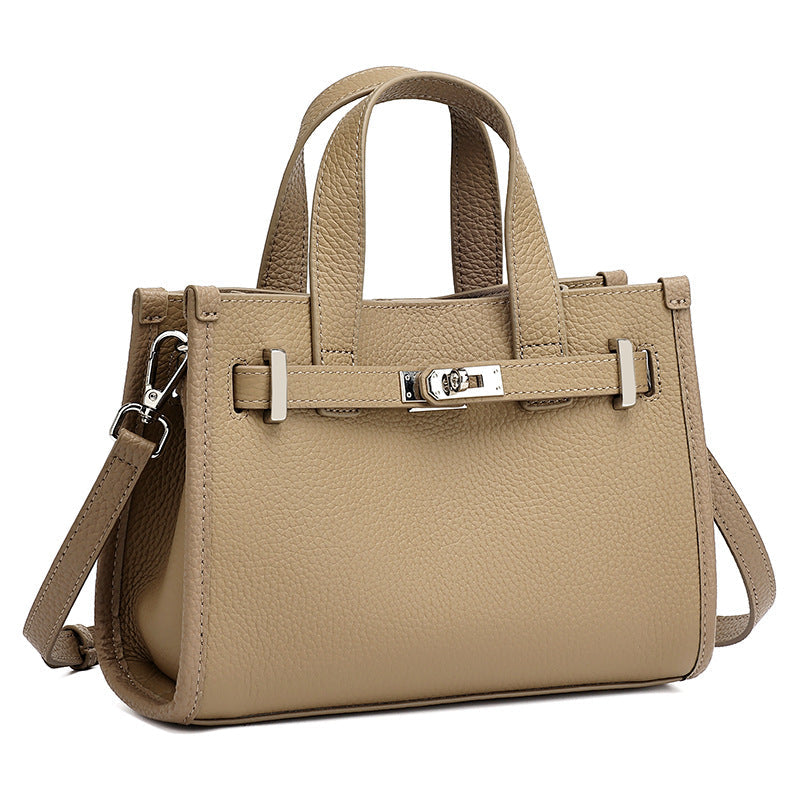 Bolsa Kelly Minimalista em Couro Texturizado - vista principal