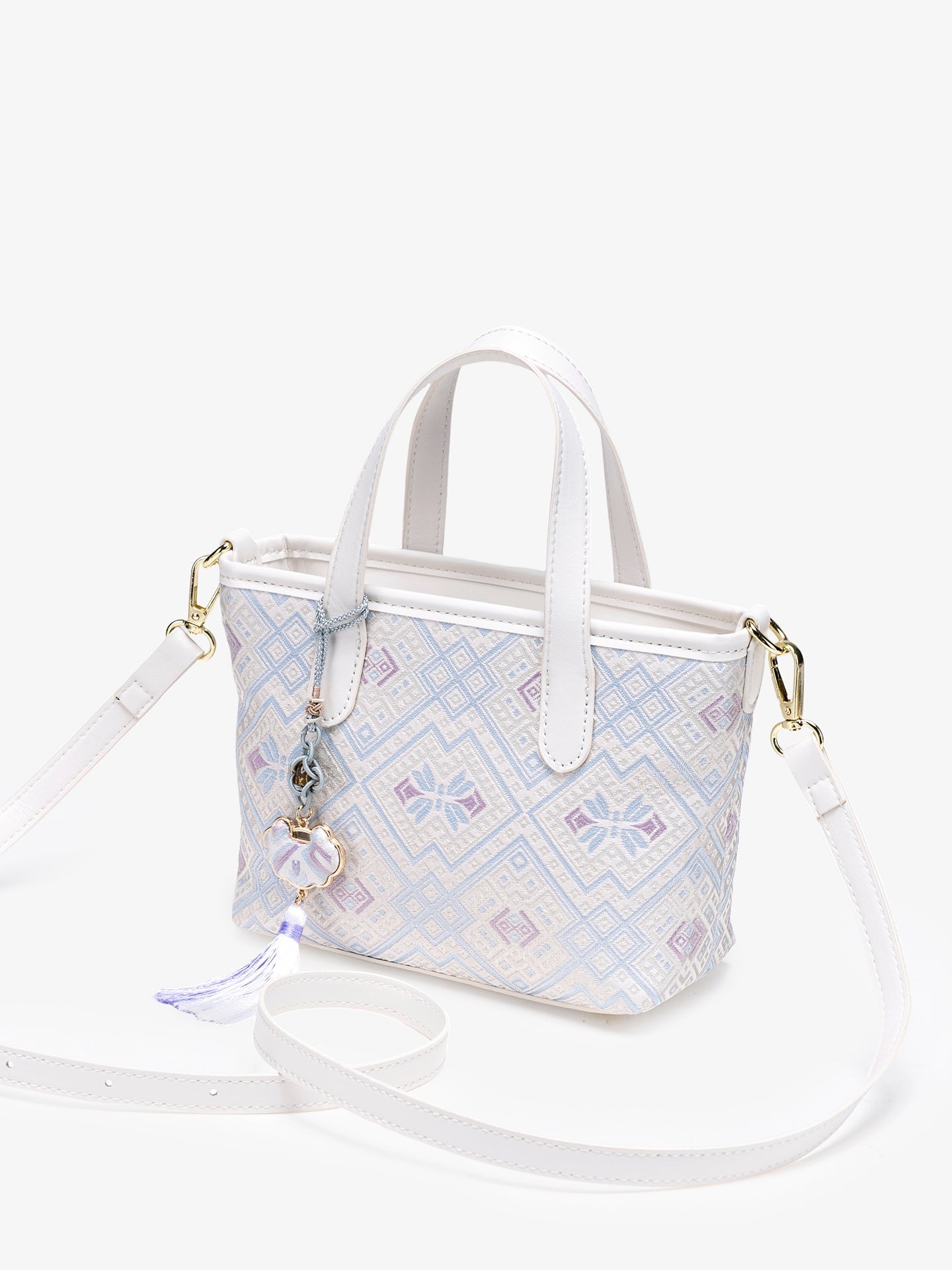 Bolsa Mini Tote Brocado Serena - imagem 6