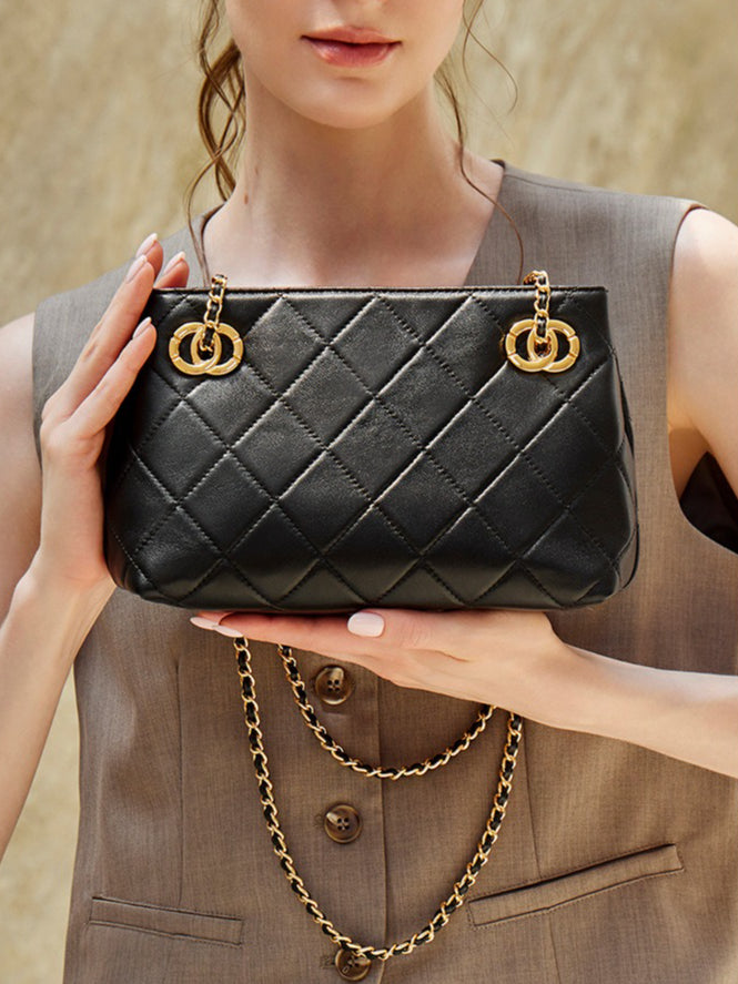 Bolsa Mini Tote Matelassê em Couro - imagem 13